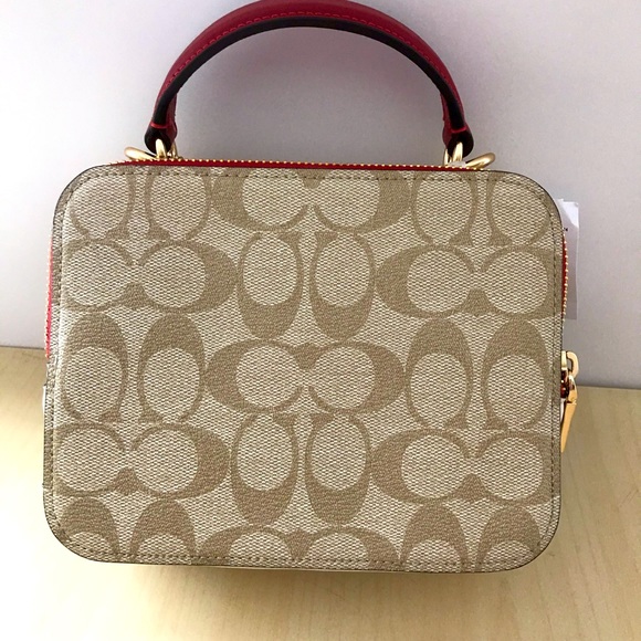 NWT COACH Lunar New Year Box Crossbody In Signature Canvas Rabbit Carriage CE609 - Picture 4 of 11